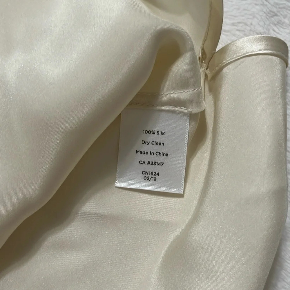 Talbots Silk Cream Fitted Bustier Camisole - Picture 8 of 8